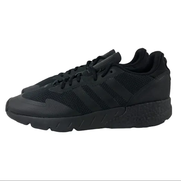 🆕 Adidas ZX 1K Boost Triple Black Sneakers
