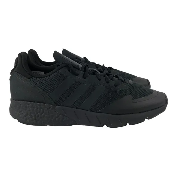 🆕 Adidas ZX 1K Boost Triple Black Sneakers