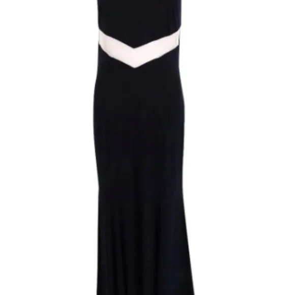 🖤 BETSY &amp; ADAM Black Cutout Maxi Dress | Size 8/US 8 | Evening Gown 🖤