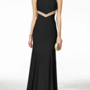 🖤 BETSY &amp; ADAM Black Cutout Maxi Dress | Size 8/US 8 | Evening Gown 🖤
