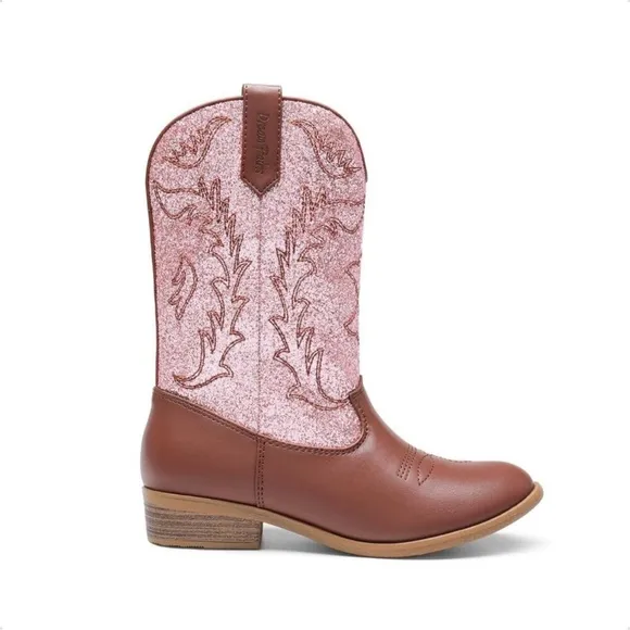 ⭐  Girls Cowgirl Western Boots Mid Calf Riding Little Big Kid
