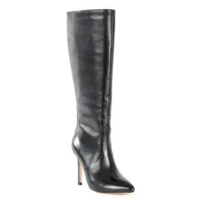 🖤❤️ Halston Heritage Amanda Black Leather Knee High Boots ❤️🖤