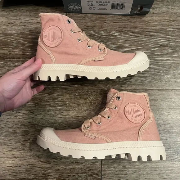 🆕 Palladium | Pampa HI High Top Sneakers in Rose Brick Size 5.5