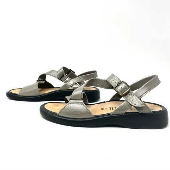 * SOLIDUS Natura Plus Taupe Metallic Comfort Sandals Size UK 6.5G/ 39 Narrow