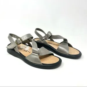 * SOLIDUS Natura Plus Taupe Metallic Comfort Sandals Size UK 6.5G/ 39 Narrow