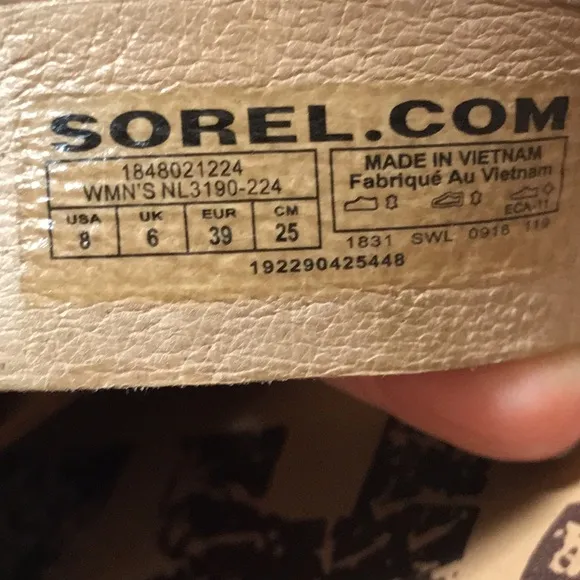 🍄 Sorel Ella Tan Leather Slide Sandals