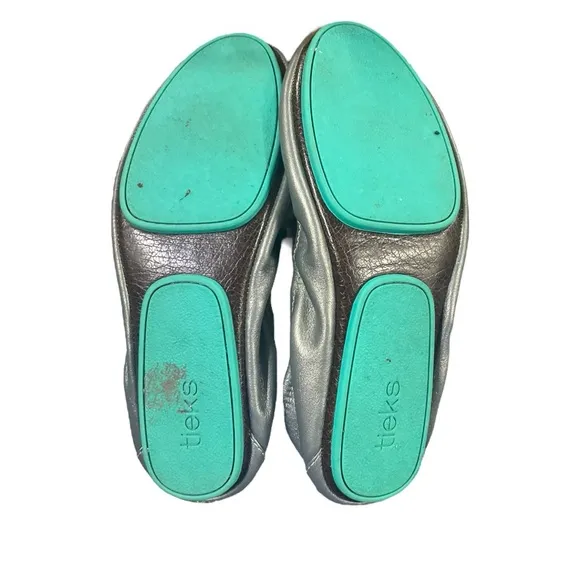 - Tieks Lavender Lilac Pastel Leather Ballet Flat Shoes Size 7 round toe