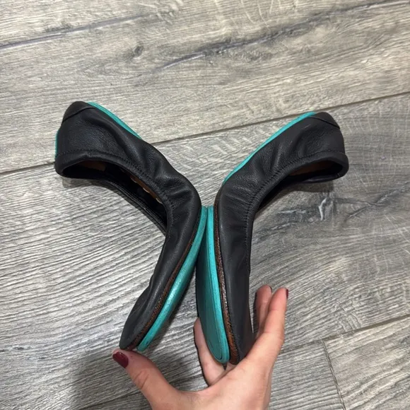 • Tieks • Women’s Matte Black Flats Foldable  7