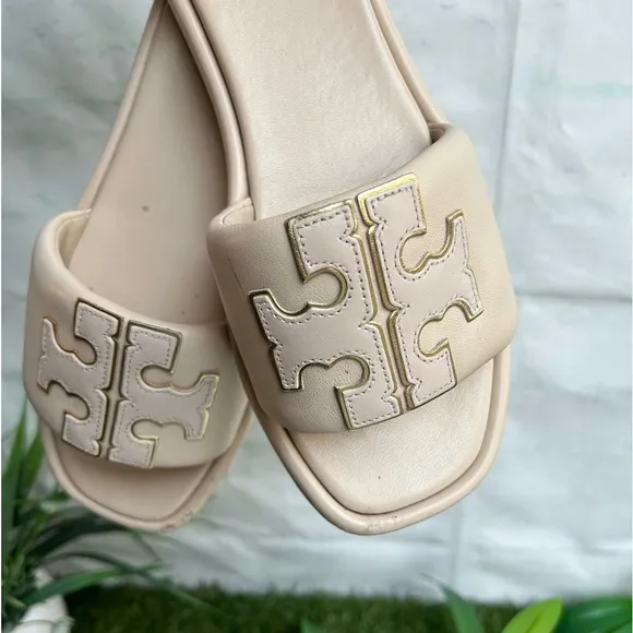 - Tory Burch Ines Dolce de Leche Leather slide size 8.5