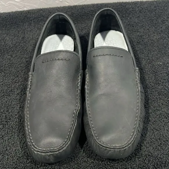 🔥🔥 UGG Australia UGG HENRICK Black  DRIVING Loafer SHOES Men Sz 10/10.5 - EUC