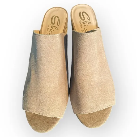 10-017 Sbicca Suede Block Espadrille Sandals