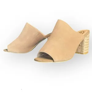10-017 Sbicca Suede Block Espadrille Sandals