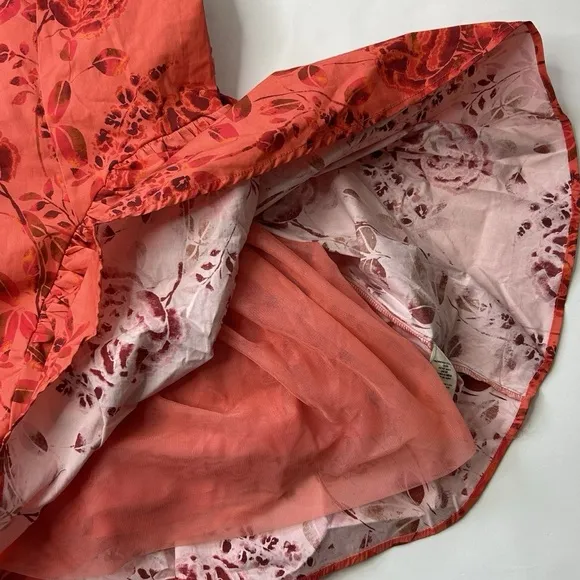 1063. FREE PEOPLE Matilde Mini Dress in Red Sz S NWT $250