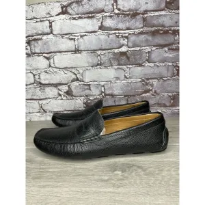 1901 Black Leather Penny Loafers Slip On Driving Shoes Men’s Sz 13M US/46EU