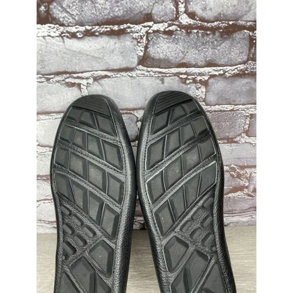 1901 Black Leather Penny Loafers Slip On Driving Shoes Men’s Sz 13M US/46EU