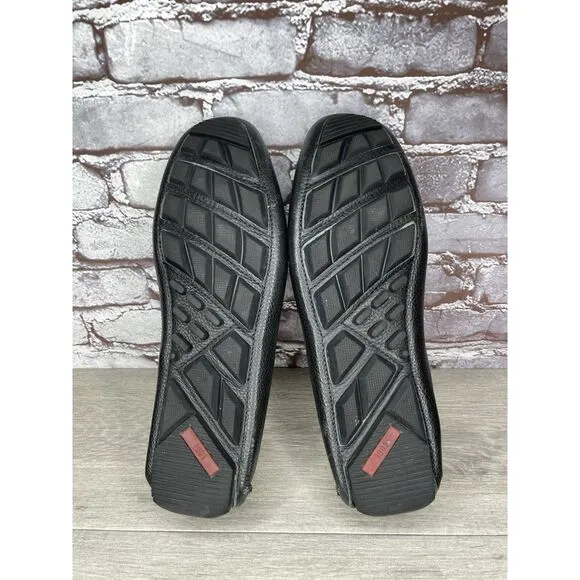 1901 Black Leather Penny Loafers Slip On Driving Shoes Men’s Sz 13M US/46EU
