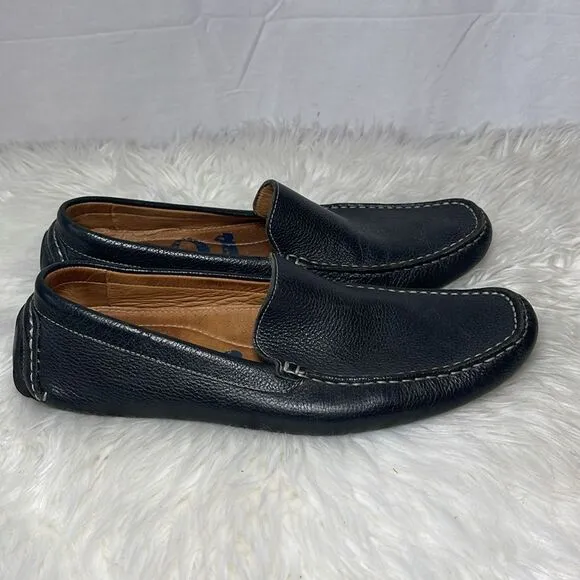 1901 Brown Leather Slip On Driving Loafers Sz 10.5