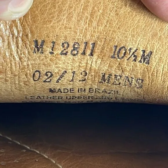 1901 Brown Leather Slip On Driving Loafers Sz 10.5