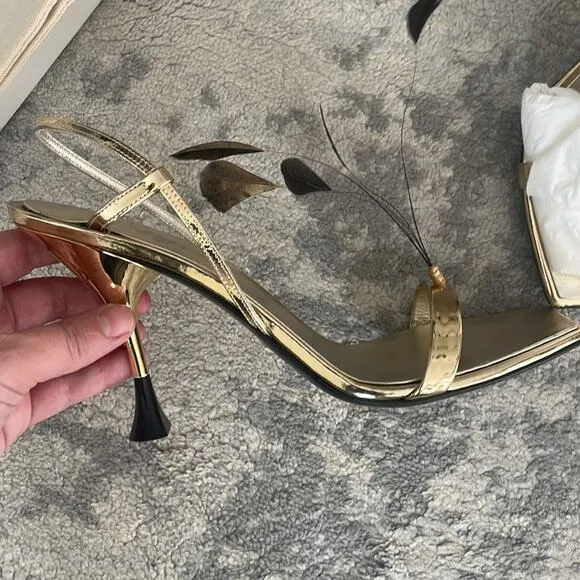 3JUIN ‘KIMI' Sling back Heels new in box size 41 US 10