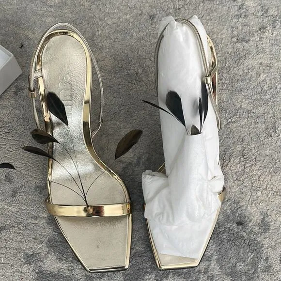 3JUIN ‘KIMI' Sling back Heels new in box size 41 US 10