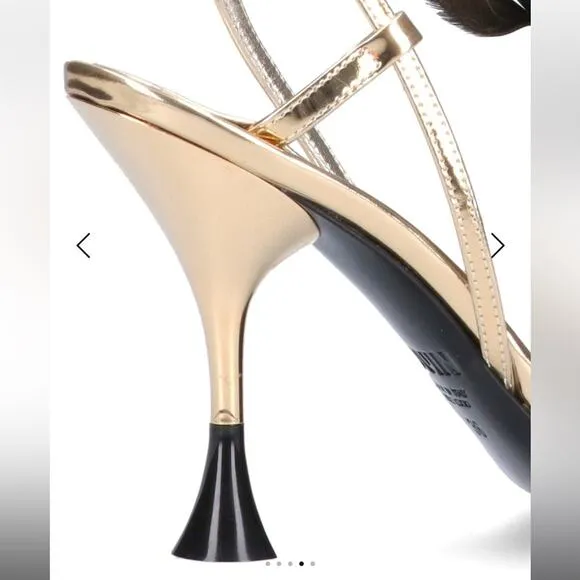 3JUIN ‘KIMI' Sling back Heels new in box size 41 US 10