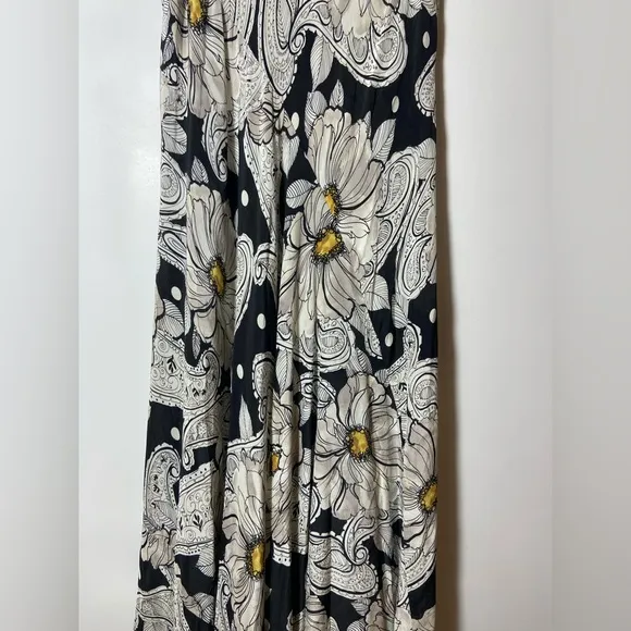 $480 Johnny Was Biya Keya Dress Floral Silk Maxi Size XS