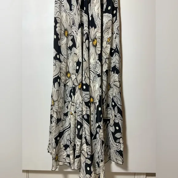 $480 Johnny Was Biya Keya Dress Floral Silk Maxi Size XS
