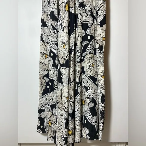 $480 Johnny Was Biya Keya Dress Floral Silk Maxi Size XS