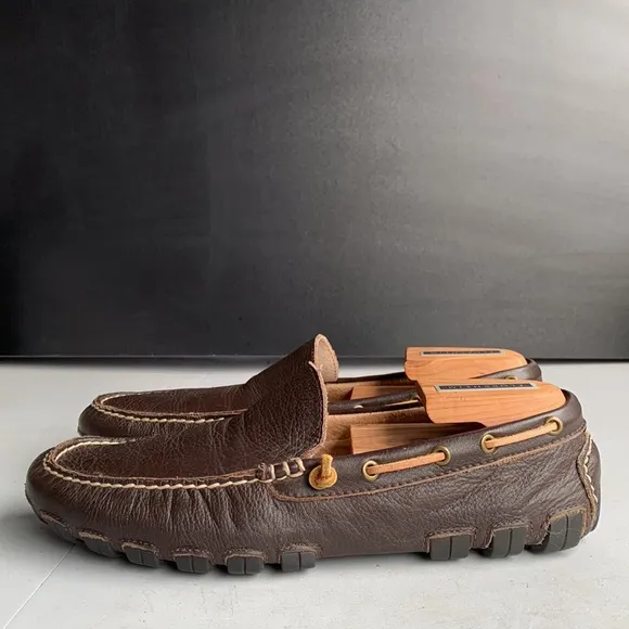 530 Ralph Lauren Arkley‎ Loafers Shoes Men’s Brown Leather Driving Moc Size 8.5