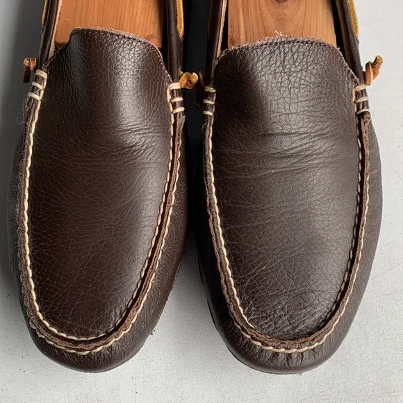 530 Ralph Lauren Arkley‎ Loafers Shoes Men’s Brown Leather Driving Moc Size 8.5