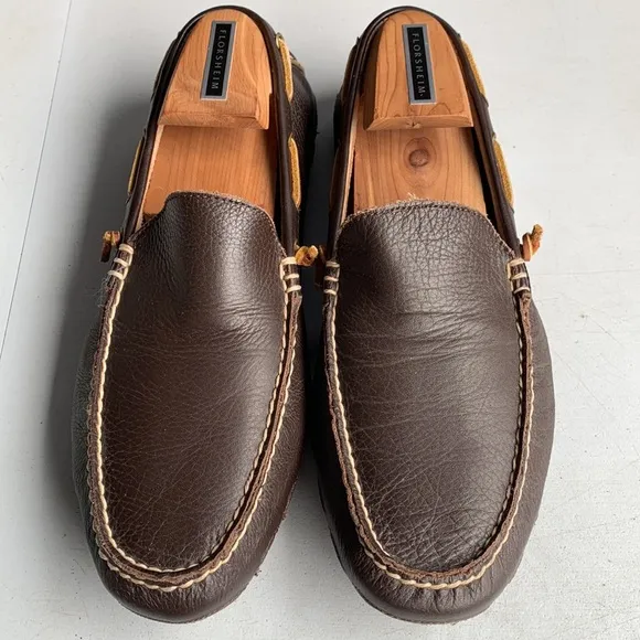 530 Ralph Lauren Arkley‎ Loafers Shoes Men’s Brown Leather Driving Moc Size 8.5