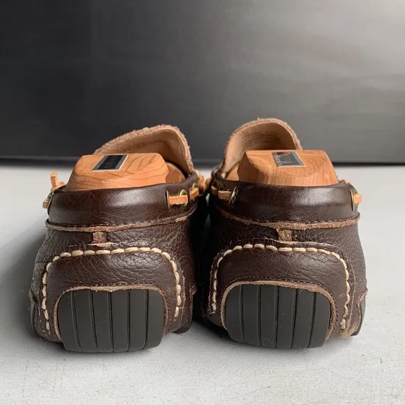 530 Ralph Lauren Arkley‎ Loafers Shoes Men’s Brown Leather Driving Moc Size 8.5
