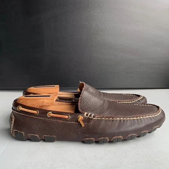 530 Ralph Lauren Arkley‎ Loafers Shoes Men’s Brown Leather Driving Moc Size 8.5