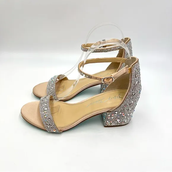 6.5W 6.5 WIDE WIDTH Betsey Johnson Womens SB Mari Jeweled Dress Sandals Shoes