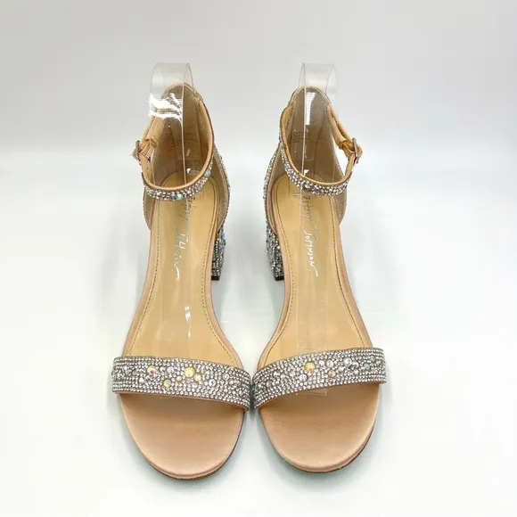 6.5W 6.5 WIDE WIDTH Betsey Johnson Womens SB Mari Jeweled Dress Sandals Shoes