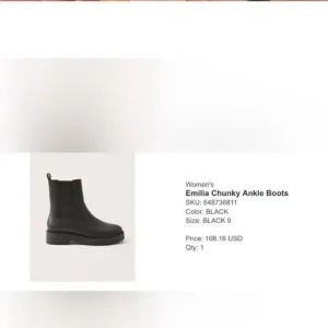 Abercrombie &amp; Fitch Emilia chunky black boots sz 9 NWT in box never worn
