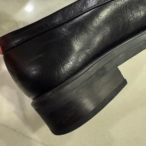 Abercrombie &amp; Fitch Loafers Size 10 Black Faux Leather