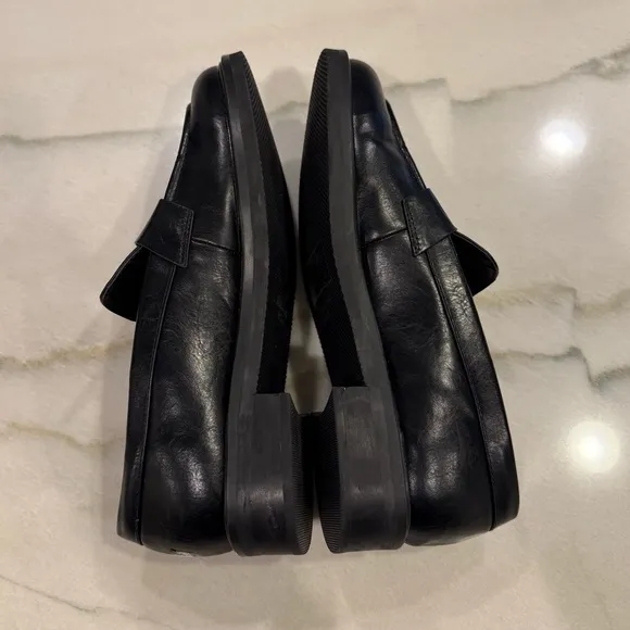 Abercrombie &amp; Fitch Loafers Size 10 Black Faux Leather