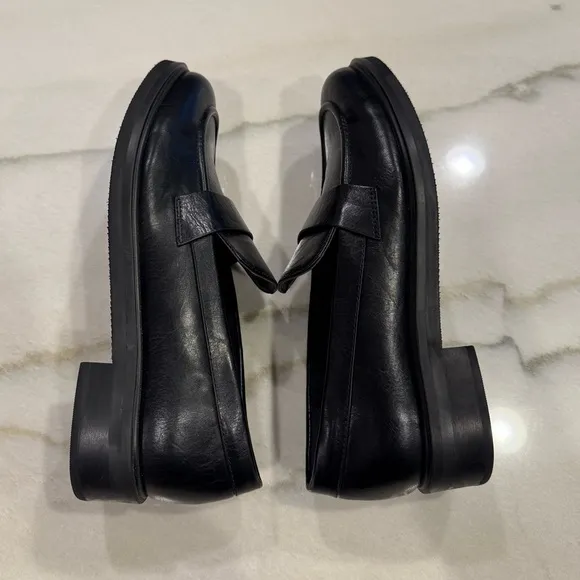 Abercrombie &amp; Fitch Loafers Size 10 Black Faux Leather