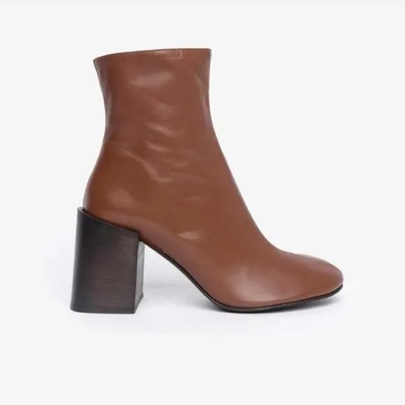 Acne Studios Woman Saul Boot in Cognac Brown Mob Wife
