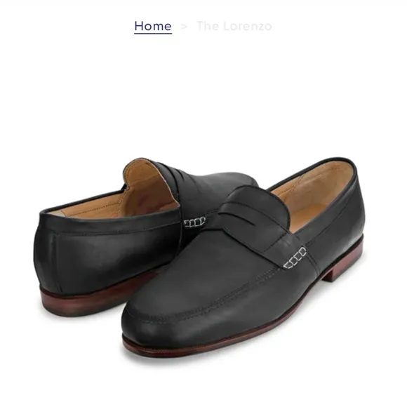 Adelante Penny Loafers The Lorenzo Black
