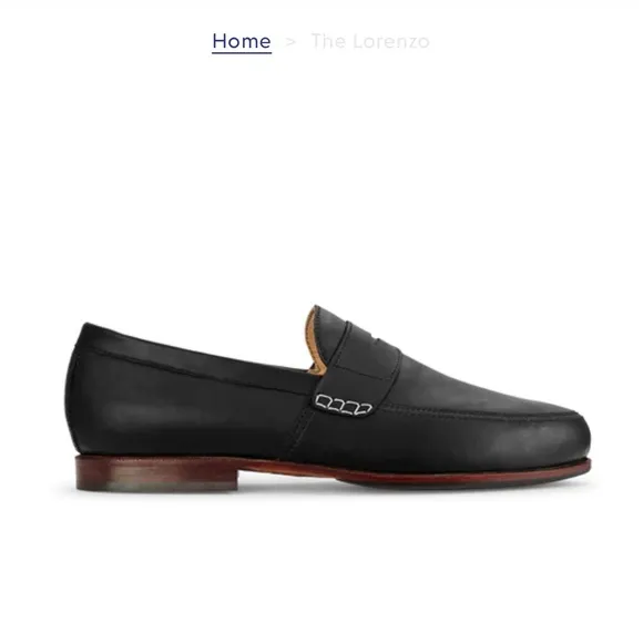 Adelante Penny Loafers The Lorenzo Black