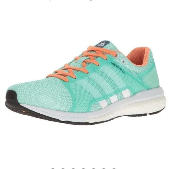 Adidas Adizero Tempo Size 10 Running Shoes Sneakers Green Workout Comfort