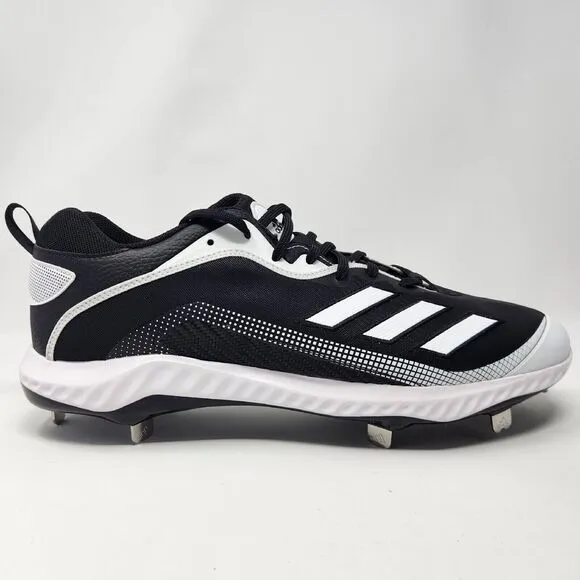 Adidas‎ Icon 6 Bounce Size 16 Mens Metal Baseball Cleats Black White EG7603