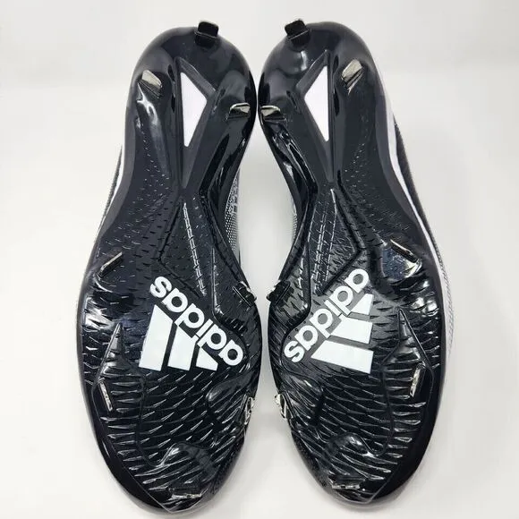 Adidas‎ Icon 6 Bounce Size 16 Mens Metal Baseball Cleats Black White EG7603