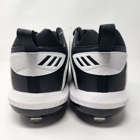Adidas‎ Icon 6 Bounce Size 16 Mens Metal Baseball Cleats Black White EG7603