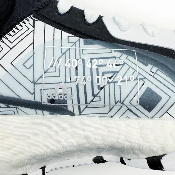 Adidas Marquee Boost Graffiti Basketball Sneakers Mens Size 8.5 Black White
