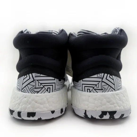 Adidas Marquee Boost Graffiti Basketball Sneakers Mens Size 8.5 Black White