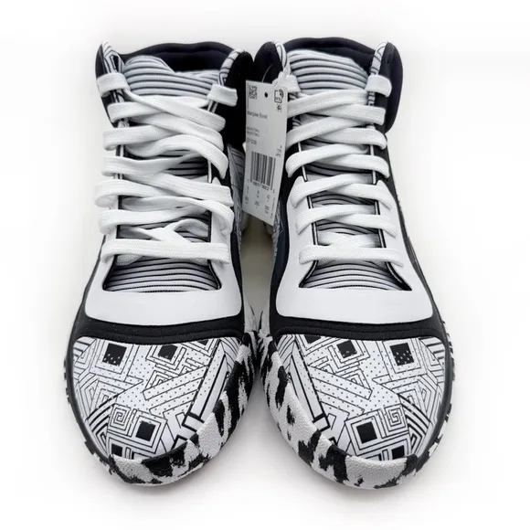 Adidas Marquee Boost Graffiti Basketball Sneakers Mens Size 8.5 Black White