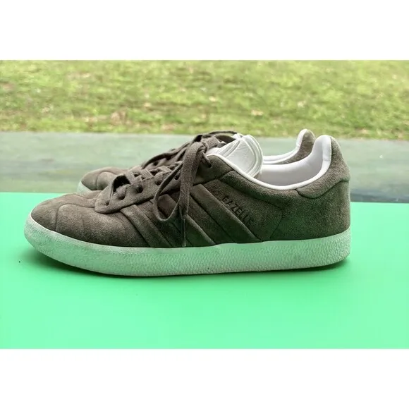 Adidas Men’s Gazelle Stitch And Turn Originals Size 9.5 Green |CQ2359|